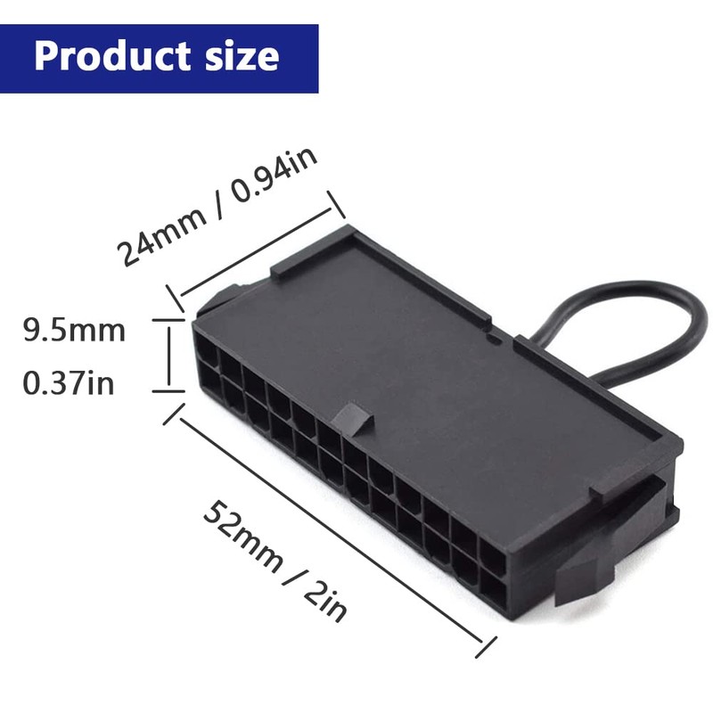 DKARDU 24-Pin ATX Power Jumper Bridge Tool PSU Test Starter