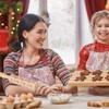 Rolling Pin with Embossing Christmas, XiXiRan Christmas Prage Rolling Pin,