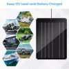 Zuomeng Solar Battery Charger Maintainer 15W Panel Kit Dump Trailer