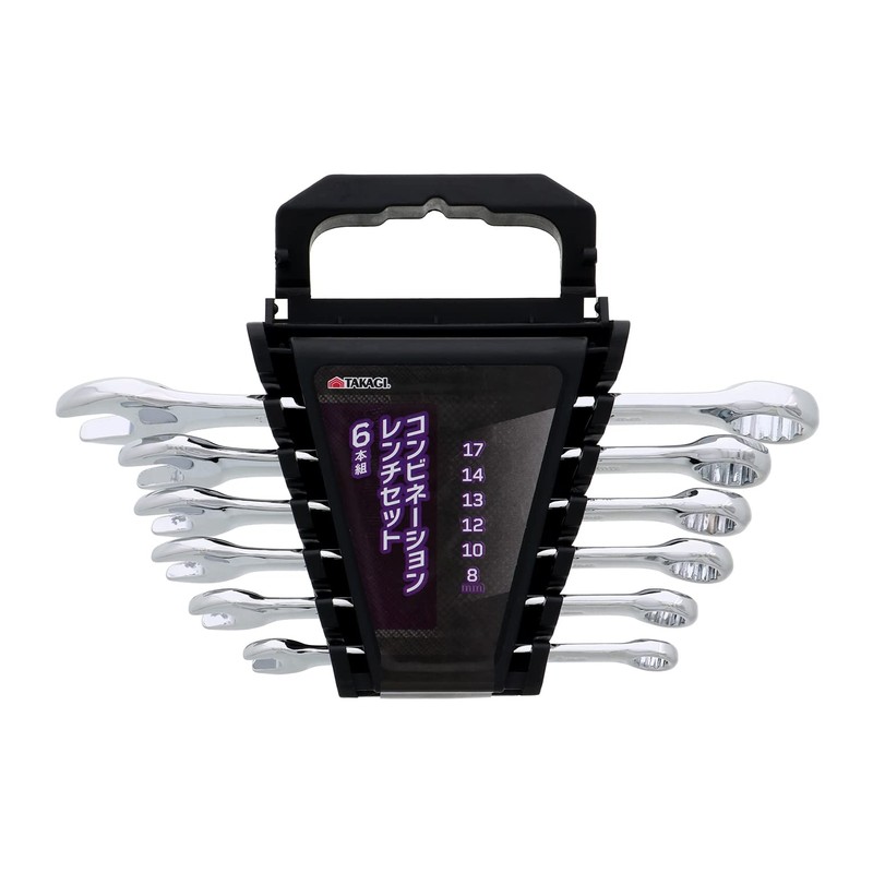 Takagi Combination Wrench Set, Millimeter, Set of 6