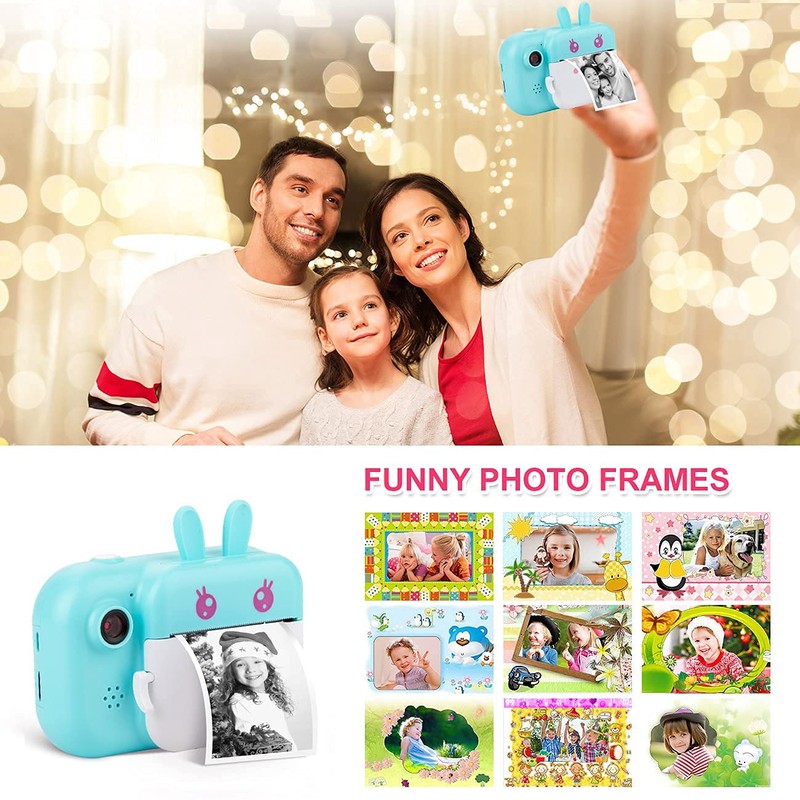MINIBEAR Instant Print Camera for Kids with Print Paper, 40MP