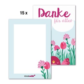 #detailverliebt 15 Thank You Cards I dv_171 I DIN A6 I Set Thank You Cards Thank You After Wedding Christening Birth for Communion Confirmation