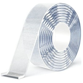 1 Roll, Double Sided Tape, Super Strong, Strippable, Reusable, Super Strong Double-Sided Tape, Strong, No Residue, Strong, Removable, Can Be Cut By Hand, Magic Tape, Suitable for Home, School, Office