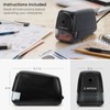 Arteza Pencil Sharpener, Black, Quiet Pencil Sharpener for 8-mm Pencils,