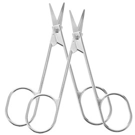 Gatuida Stainless Steel Eyebrow Scissors Set 6-Piece Eyebrow Trimmer and Nose Hair Scissors for Women Precision Cutting Tool Protective Cover