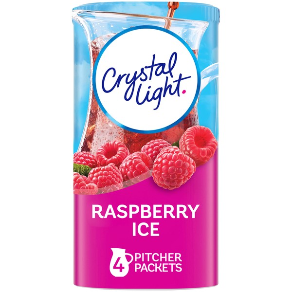 Crystal Light Raspberry Ice Drink Mix (8-Quart), 0.87 Ounce (Pack of 4)