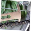 Kisangel 2pcs Bike Chain Wear Indicator Checker Gauge Tool Silver