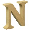 Marukai Corporation Interior Object, Alphabet Letter, Wooden, N