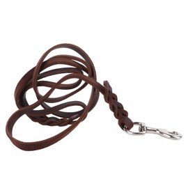 Correa Suave para Perro de Piel de Vaca Sintética, Cuerda de Entrenamiento Duradera, Portátil y Segura, 5,2 Pies