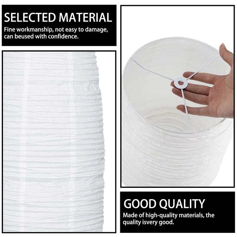 FERCAISH Rice Paper Floor Lamp Shade, Foldable and Minimalist style