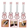 Kisangel 4pcs Thermometer for Indoor Use Durable Temperature Gauge for
