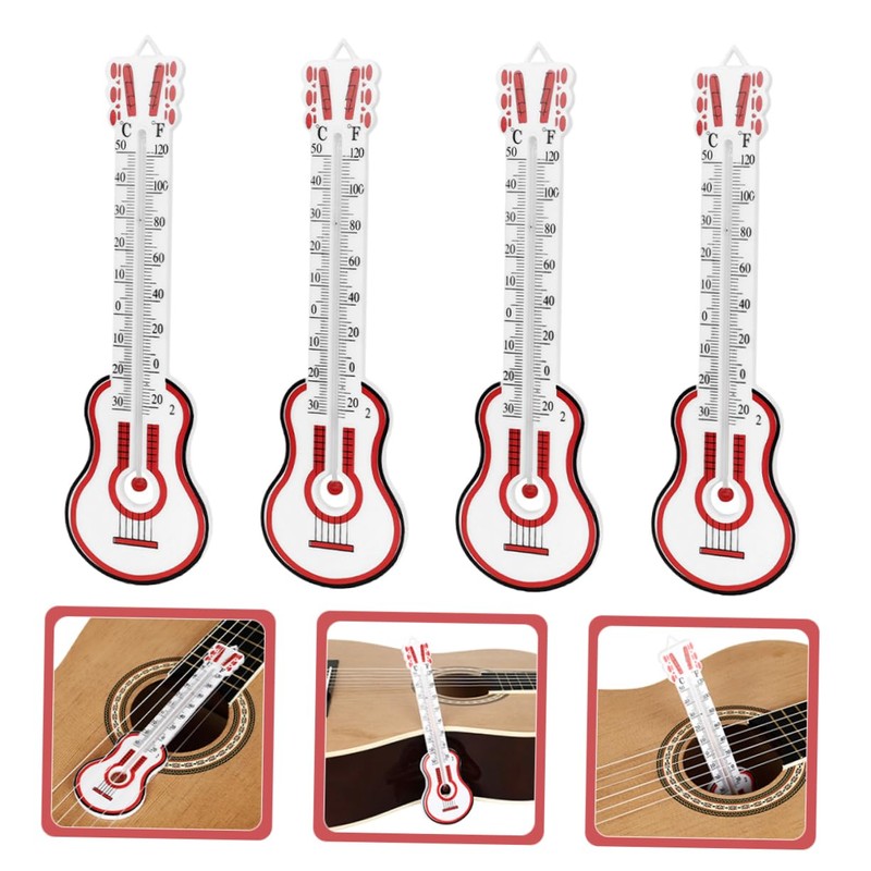 Kisangel 4pcs Thermometer for Indoor Use Durable Temperature Gauge for