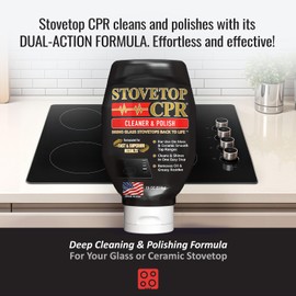 Stovetop CPR 2-in-1 Glass Stovetop Cleaner and Glass Polish(18oz)-Ceramic Top Stove Cleaner, Oven Top, Cooktop, Electric Stove Ceramic