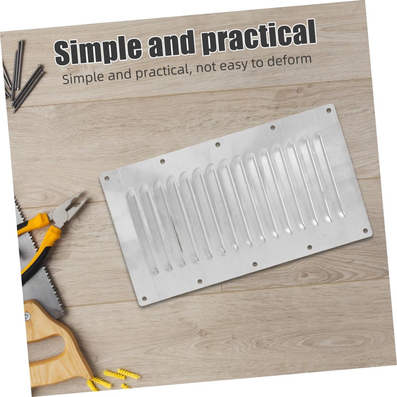 Gatuida Stainless Steel Air Vent Cover Durable Louvered Extractor Fan