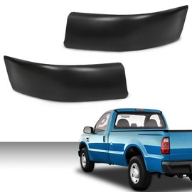 CROSSDESIGN Corner Roof Moldings Pair Unpainted Black Left & Right Side Compatible with Ford F250 F350 F450 F550 Super Duty 1999-2007 Regular & Crew Cab Only/Not Fit Extended Cab