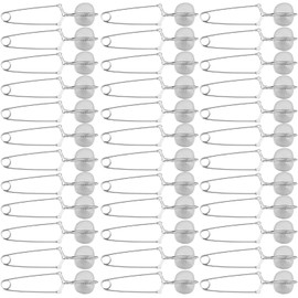 Yinder 108 Pcs Stainless Steel Tea Infuser with Handle Snap Ball Tea Strainer Metal Tea Ball Infusers for Loose Tea Fine Mesh Ball Tea Filter Tea Pincer Reusable Tea Steeper with Tong for Tea Bag