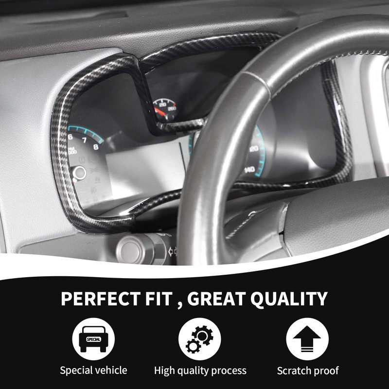 RAZPOY Dashboard Panel Trim, Center Console Dash Board Cover Compatible
