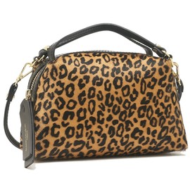 Gianniki Arini 8255 MCRLEO CAMMELLO Handbag, Shoulder Bag, Small Size, 2-Way Brown, Women's, multicolor