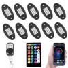 KEEPDSGN 10 Pods RGB LED Rock Lights Kit Underbody Neon