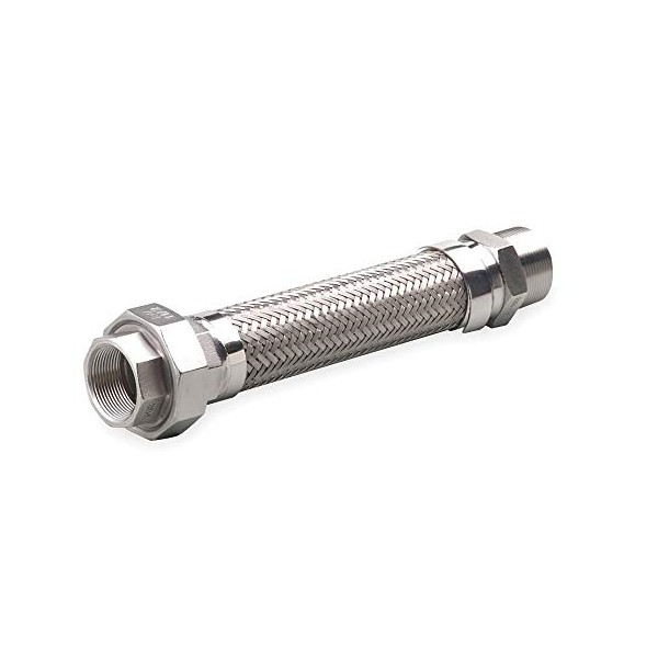 Flexible Metal Hose, 3/4 in, 18 Length