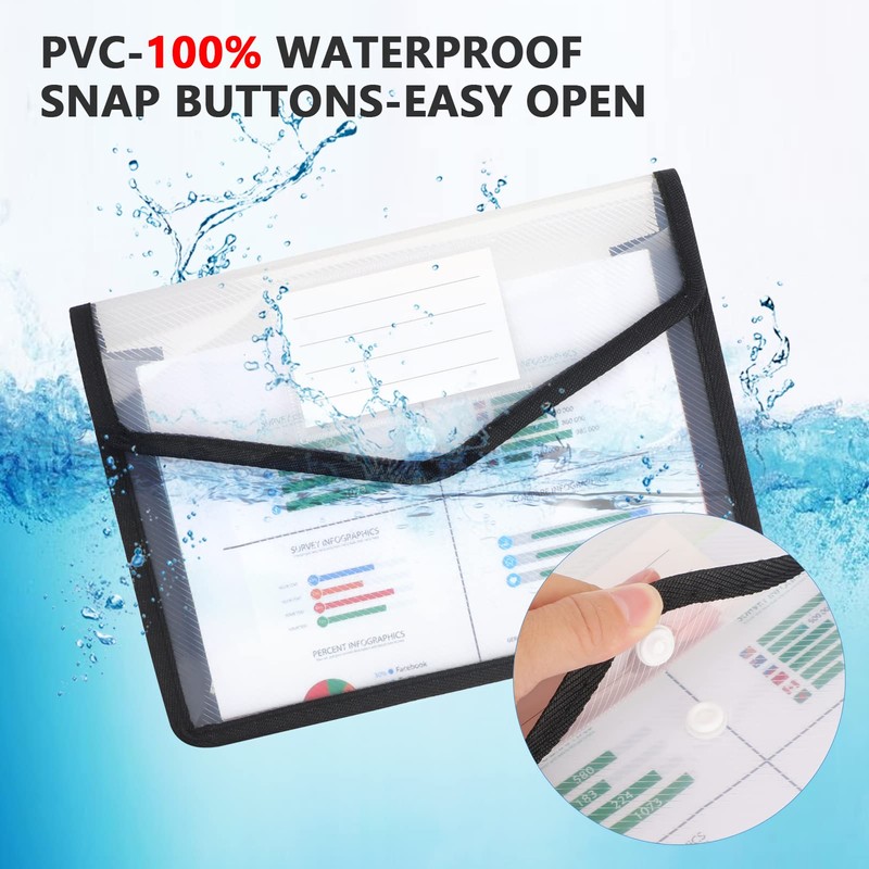 FYY Document Wallet A4.5 Pieces Document Folder A4 Portfolio Folders