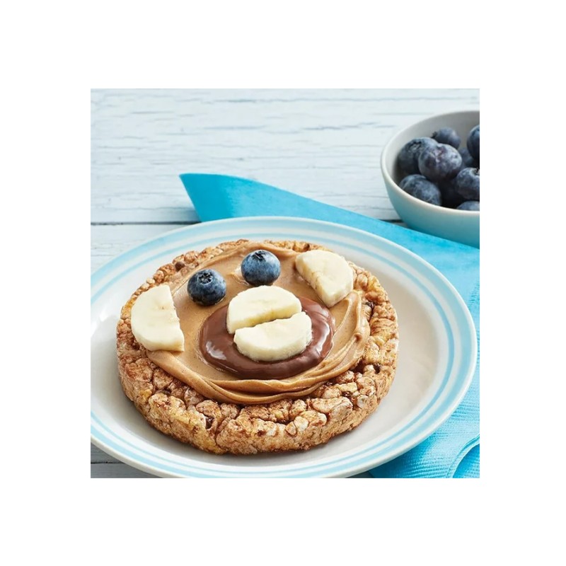 RICE CAKES Quaker Crispy Minis Caramel Chocolate Chip Flavor Brown