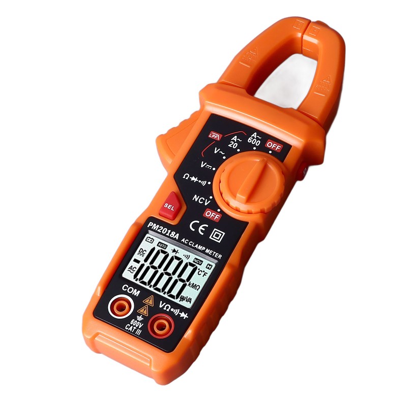 Clamp Multimeter High Accuracy Backlight Display Digital Clamp Amp Volt