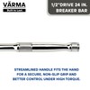 VÄRMA 1/2” Drive 24-Inch Breaker Bar with 180° Pivot Flex