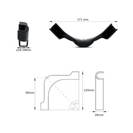 NOVANETUS Pipe Guide Elbow 90° x 20 Pieces for Pex Pert Alpex 14-18 mm, Pipe Guide for Underfloor Heating, Angle Bend, Angle Braces for Underfloor Heating Pipe