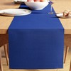 Encasa Table Runner for 6 seater Dining | Solid Blue