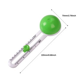 Circular Paper Cutter, Cut Circle Paper Trimmer Scrapbooking Tool Rotary Cutter Craft Supplies Included 3 Blades for Office Supplies DIY Card Making (Green)