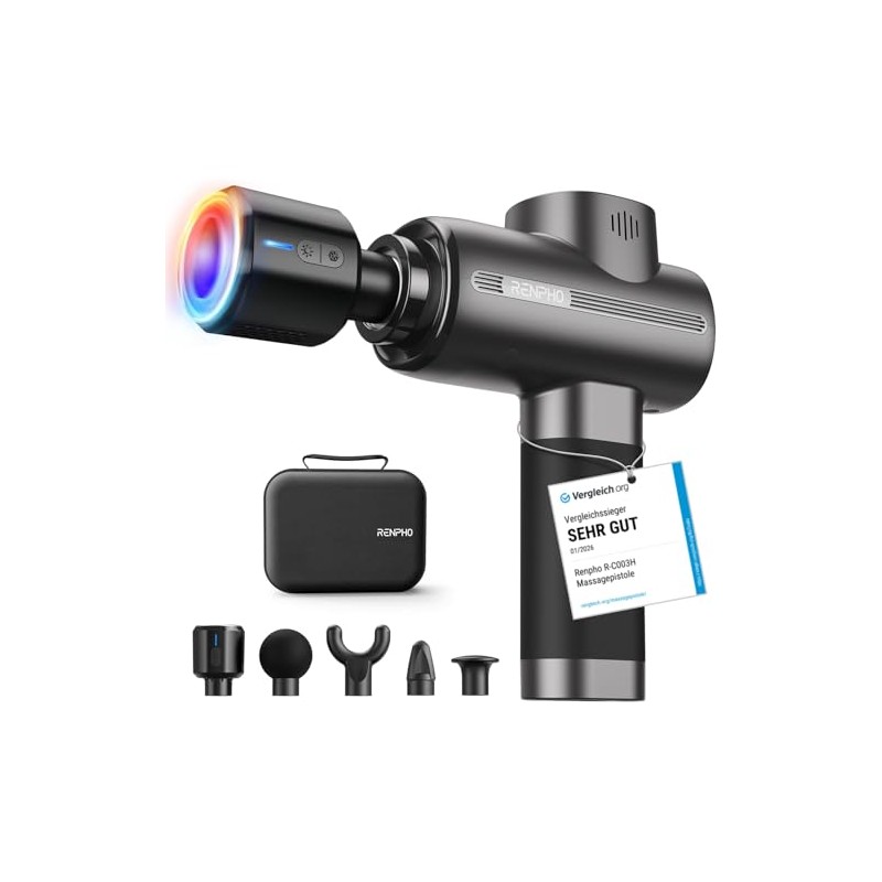 RENPHO Thermacool Massage Gun with Heat and Cold Function, Muscle