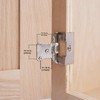 DecoBasics 1/2" Overlay Full Wrap Cabinet Hinges for Kitchen (25