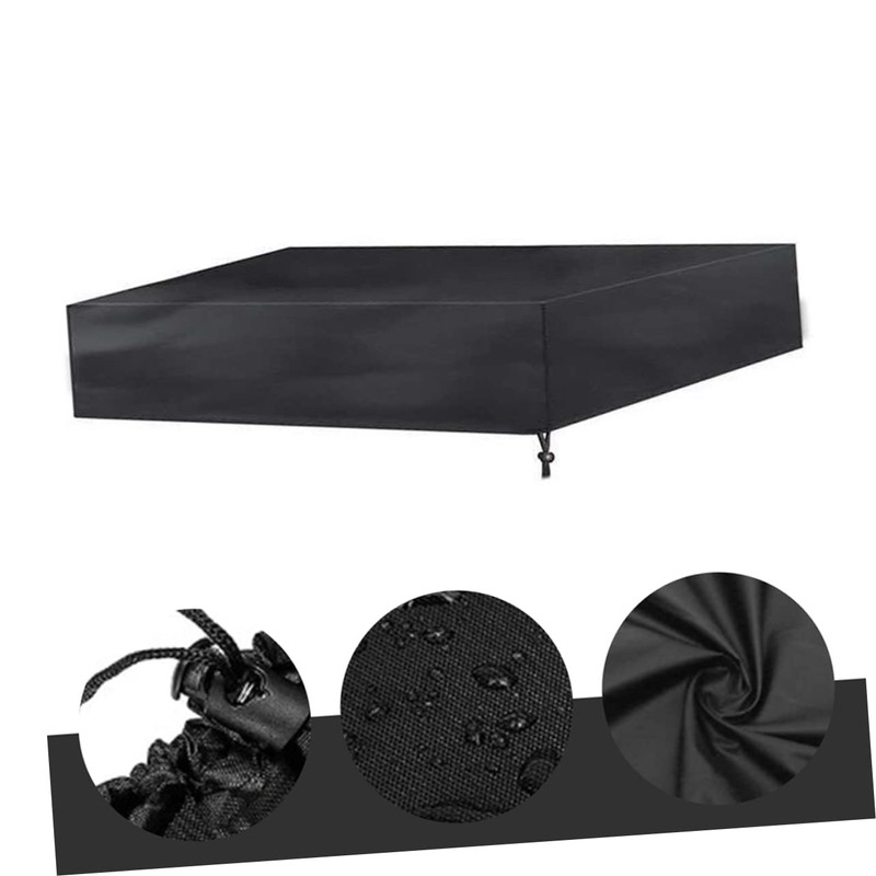 Mipcase Cover with Drawstring Durable Square Pool Canopy UV Resistant