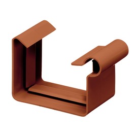 INEFA Gutter Connector Box Gutter PVC NW68 / 68 mm Brown Connector for Gutter Plastic Gutter Accessories Made in Germany