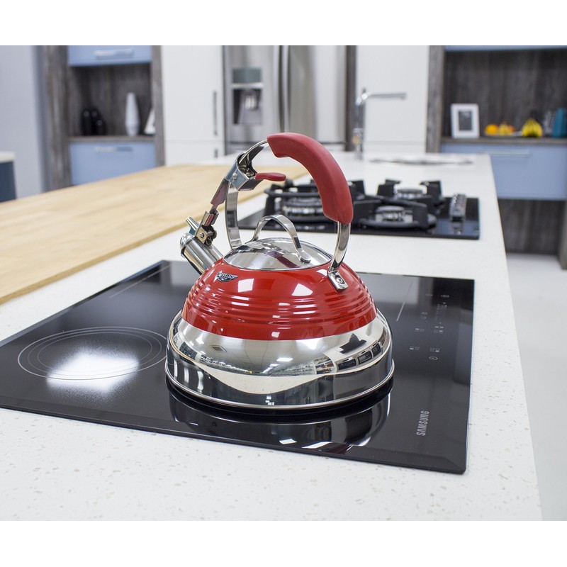 Imperial 1908 Limited Edition Ribbon Red Whistling Kettle, 2L