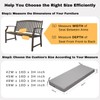 idee-home Outdoor Bench Cushion 48 inch, Patio Bench Cushion Indoor,