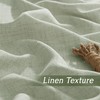 RYB HOME Linen Sheer Curtains and Drapes for Living Room