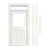 MyTinyWorld Doll's House Decorative White Painted Door with Glaze Pane