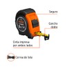 Truper FH-5M, Flexómetro Gripper, contra impacto, 5 m, cinta 19