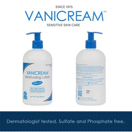 Vanicream Vanicream Moisturizing Lotion with Pump | Fragrance and Gluten Free | For Sensitive Skin | 16 Ounce (Pack of 1)