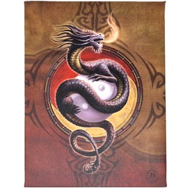Fantastic Anne Stokes Design Yin Yang Protector Canvas/Wall Plaque