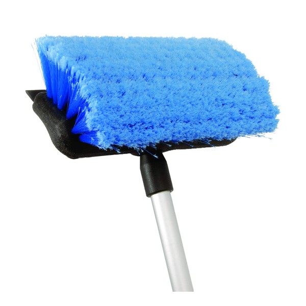 attwood 11807-2 Deluxe Boat Deck Brush Kit with Flow-Through Brush Head and Squeegee