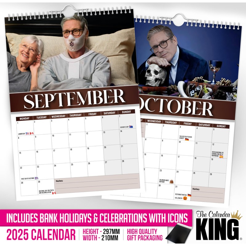 The Calendar King // Hannibal Starmer - 2025 Wall Calendar