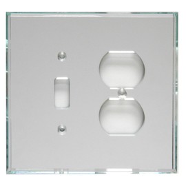 GlassAlike® TV/Cable Acrylic Mirror Plate (3/8" diam. Hole)