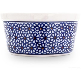 Bunzlauer Keramik Ragout Fin/Crème Brulee Bowl Large Diameter 12.5 cm with Interior Decoration 120
