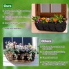 Augshy 36 Inch Planter Liners for Window Box, 4Pcs Window