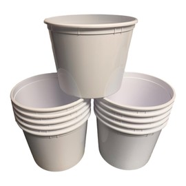 Talisman Offering, Donation Buckets, 12 Pack, Color White, 8 inches Tall