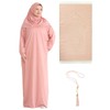 Prien Women Prayer Dress With Hijab Tasbih Muslim Set Islamic