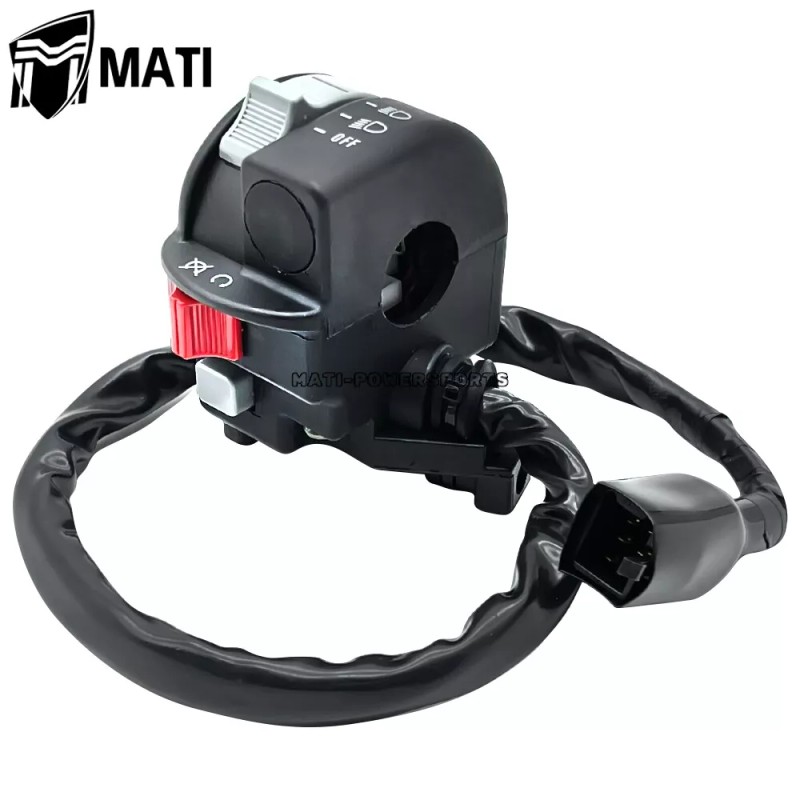 MATI Left Handlebar Switch Start Stop Headlight Assy for Kawasaki